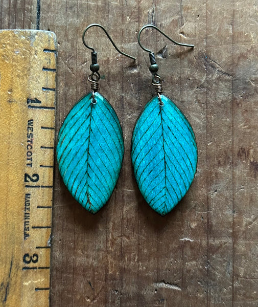 BIG Turquoise Leaves