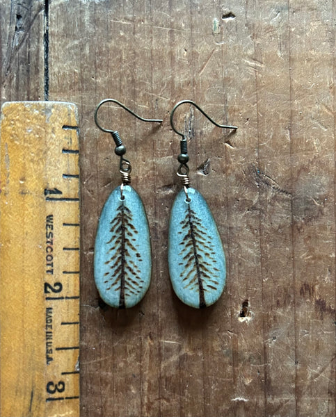 Teardrop Smokey Blue Trees