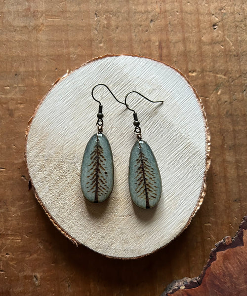 Teardrop Smokey Blue Trees